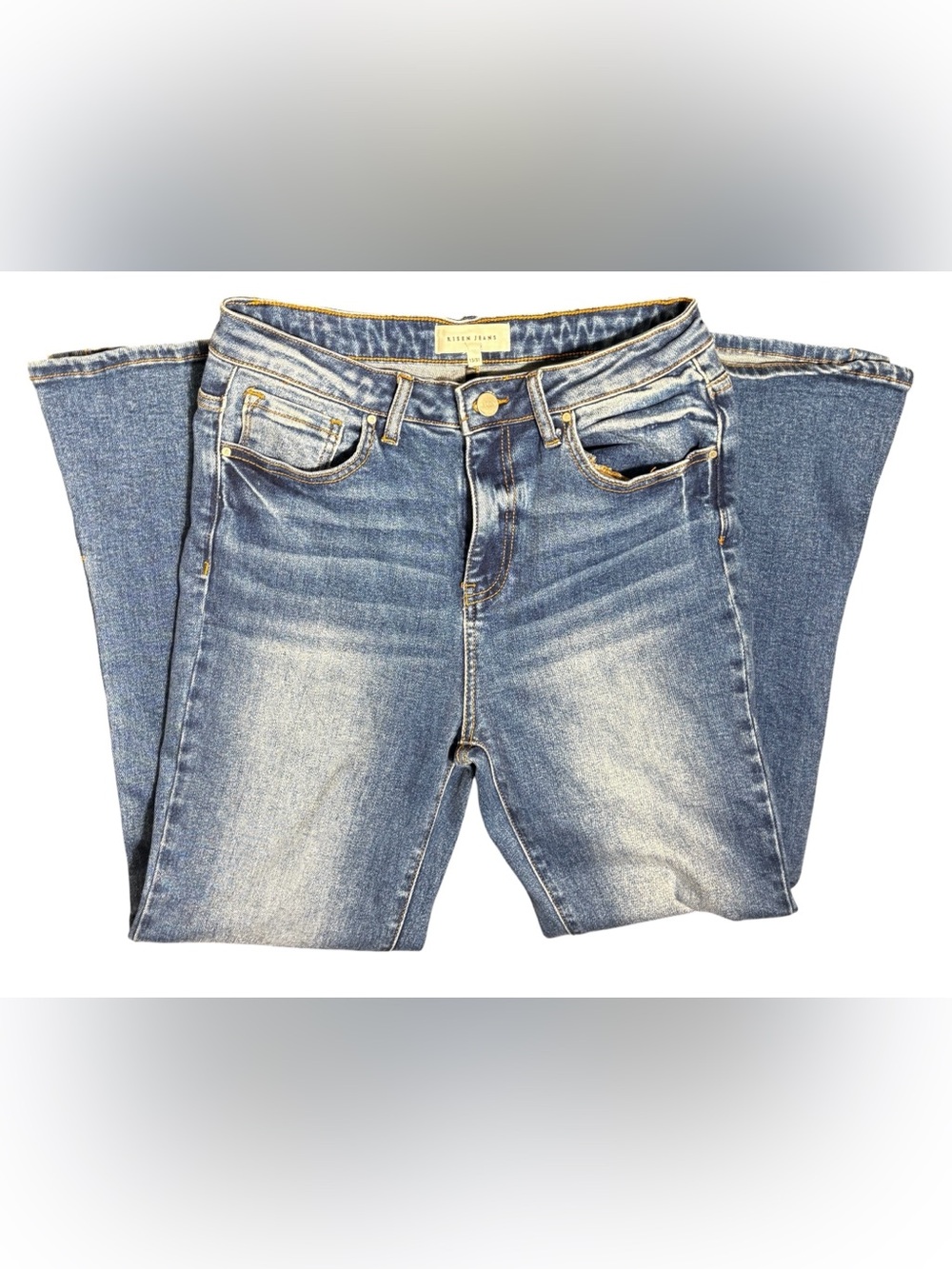 Risen Jeans Size 13/31 Stretch Skinny Jeans Medium Wash Denim